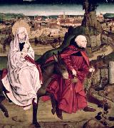 The Flight into Egypt, from the Schotten Altarpiece Master of the Schotten Altarpiece
